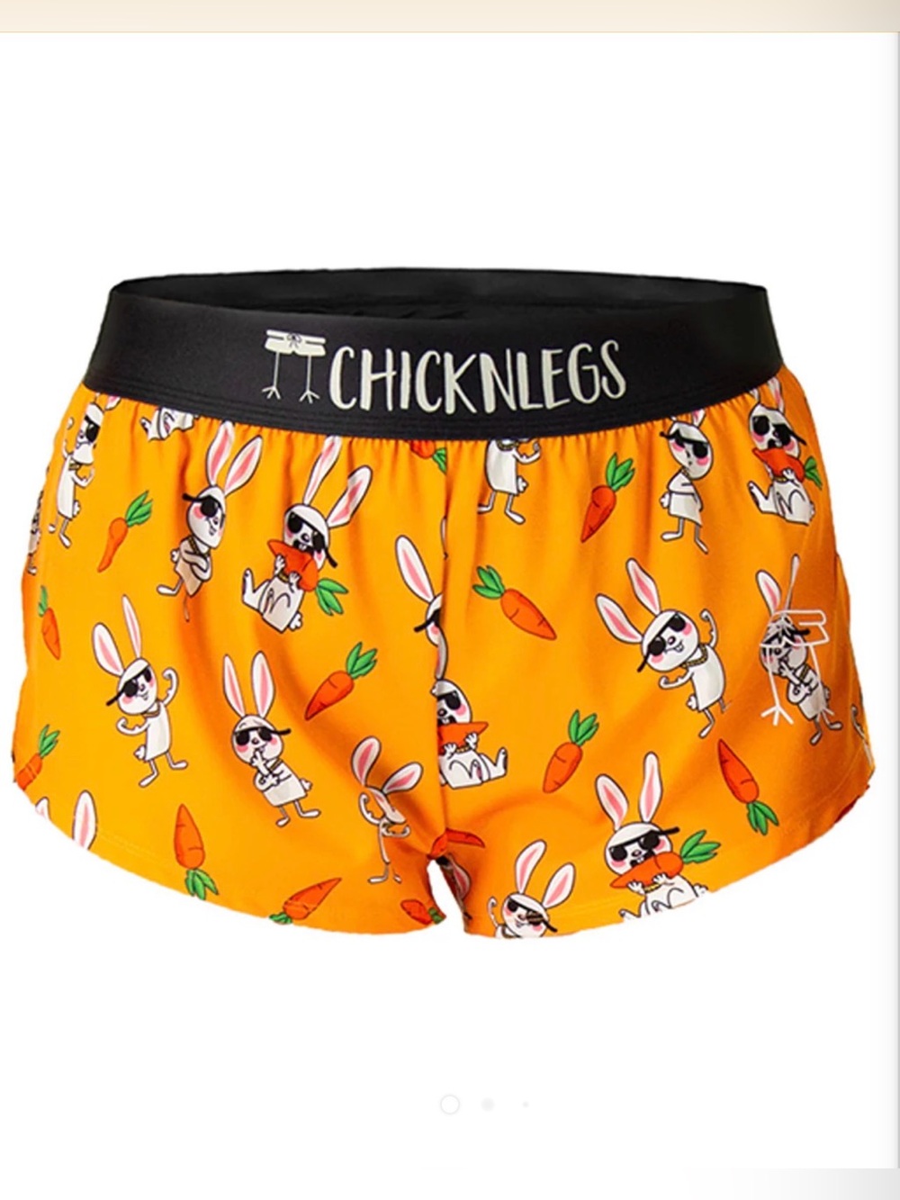 ChicknLegs 1.5” Split Running Shorts - Women’s X-Small - Bad Bunny - NWT